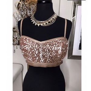 GUESS - SEQUIN BRALETTE